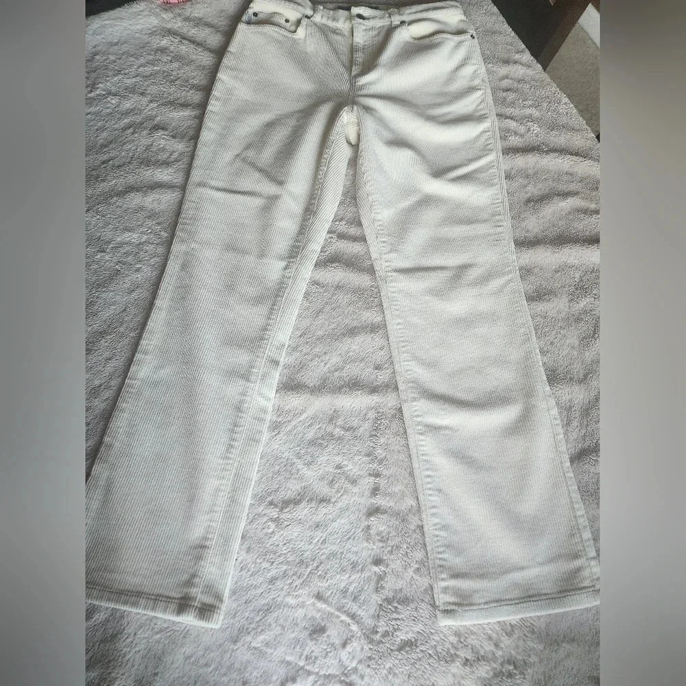 Women's Cream Ralph Lauren Corduroy Pants 10P
